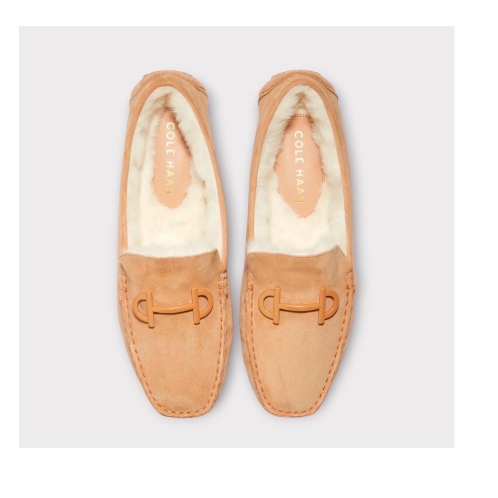Cole Haan Women's Tully Driver Loafer, Tan Suede. W27507